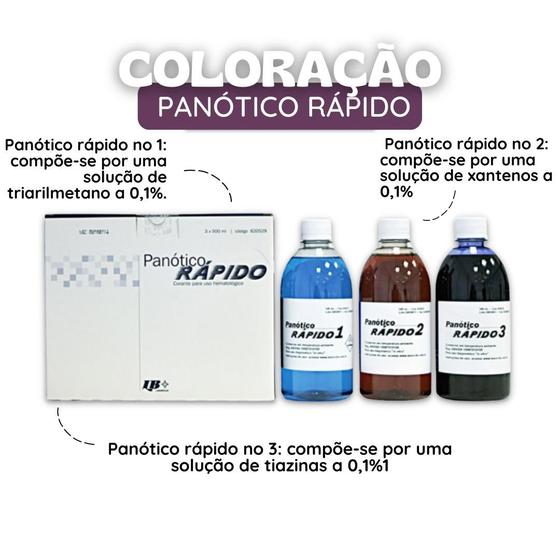 Imagem de Panótico Rapido Kit (3x500ml) Coloração - Laborclin