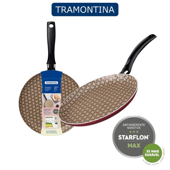 Panquequeira Tapioqueira 0,600ML Tramontina Turim Vermelho Antiaderente Menor preço em Panquequeira Tapioqueira 0,600ML Tramontina Turim Vermelho Antiaderente