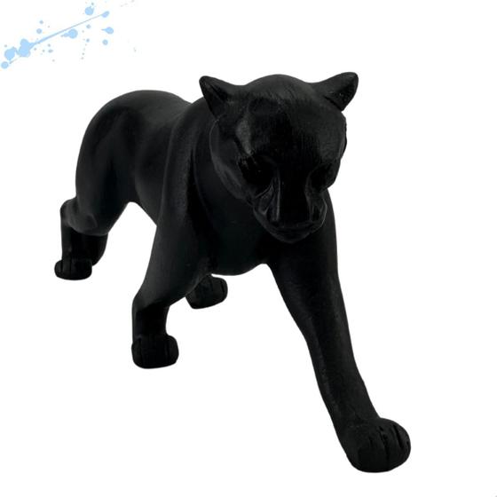 Imagem de Pantera Negra Escultura Estatua Decoração Casa Leopardo
