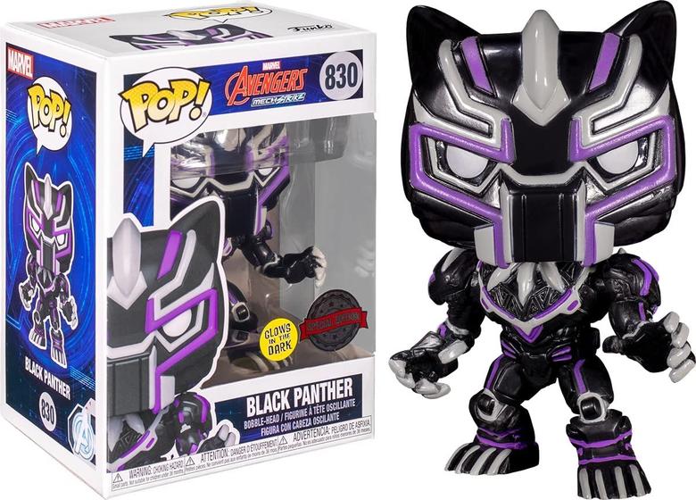 Imagem de Pantera Negra - Marvel Mech Glow US Exclusive Pop! Vinil RS