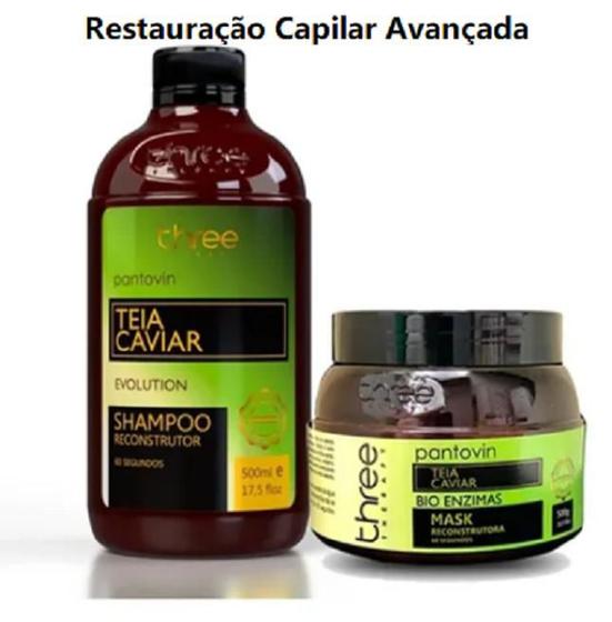 Imagem de Pantovin Shampoo e Máscara Restauração Capilar Teia Caviar