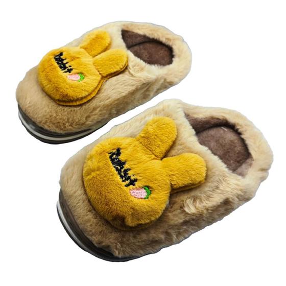 Imagem de Pantufa 3D Infantil Chinelo Bichinho Orelha Coelho Pelinho