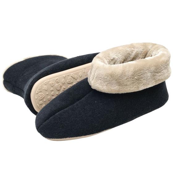 Imagem de Pantufa Bota Feminina em Atoalhado com Pelúcia - Puff