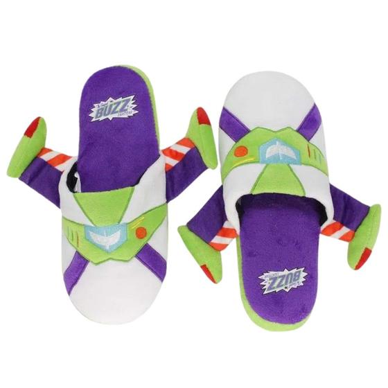 Imagem de Pantufa Buzz Lightyear Chinelo De Quarto 3D Unissex Oficial Disney Pixar