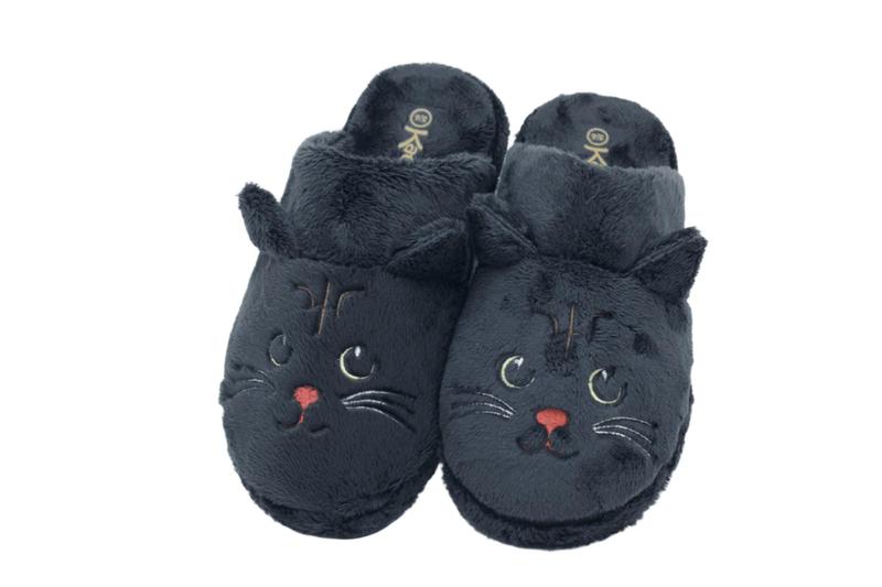 Imagem de Pantufa Chinelo Gato Gatinho Bordado Katurê 425-074