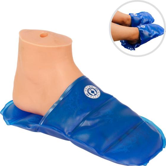 Imagem de Pantufa de Gel Térmica Bolsa Quente Frio Dor Pés Hotcold Ortho Pauher