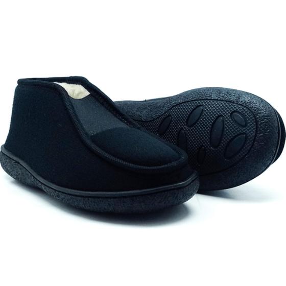 Imagem de Pantufa Eleve costurada de veludo com elástico Ref 2012 T 38
