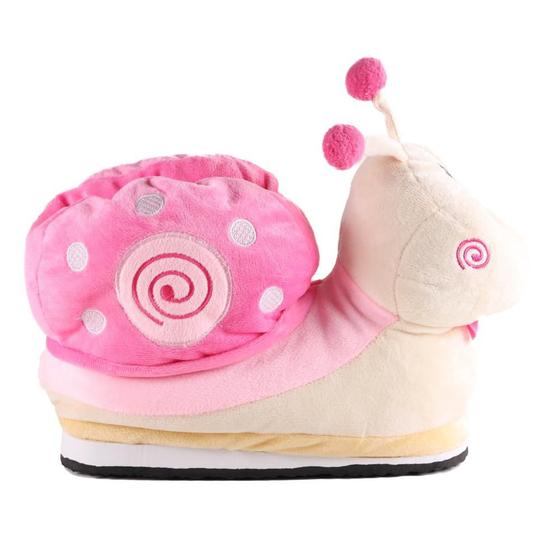 Imagem de Pantufa Feminina Europa Caracol Bege Rosa