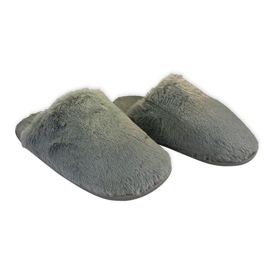 Imagem de Pantufa Feminina Felpuda 40/41 Cinza