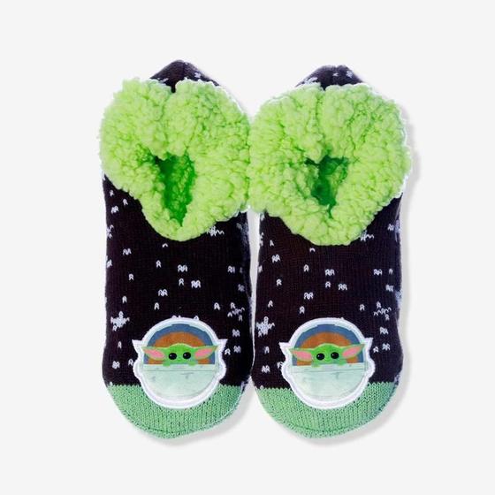 Imagem de Pantufa Fofinha Meia Antiderrapante Baby Yoda Mandalorian