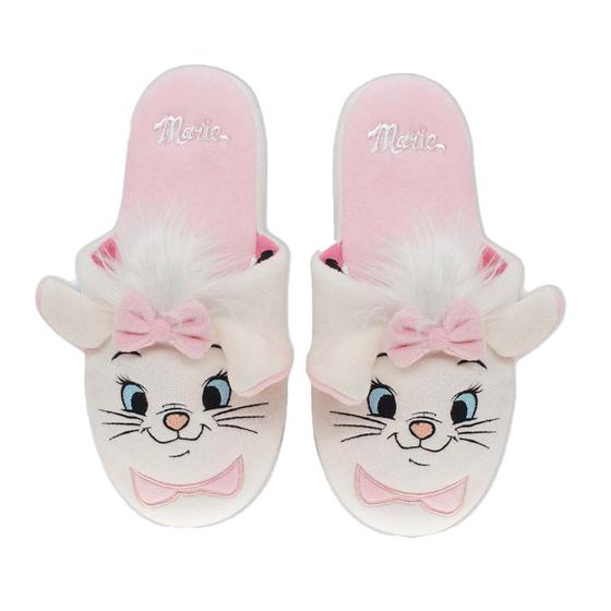 Imagem de Pantufa Gata Marie Chinelo De Quarto Feminino Pelúcia Disney