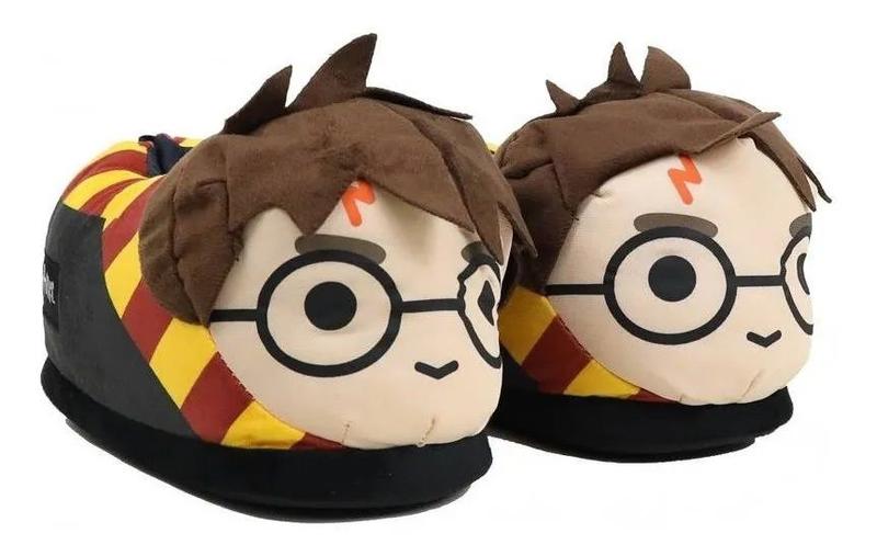 Imagem de Pantufa Harry Potter 3d solado de borracha pelucia oficial