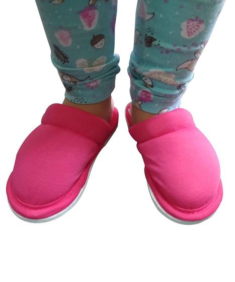 Imagem de Pantufa Infantil Fechada na Frente em Algodão