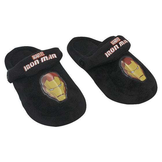 Imagem de Pantufa Infantil Kick Marvel Iron Man (Homem de Ferro) M 28/30 Zona Criativa - 10071253