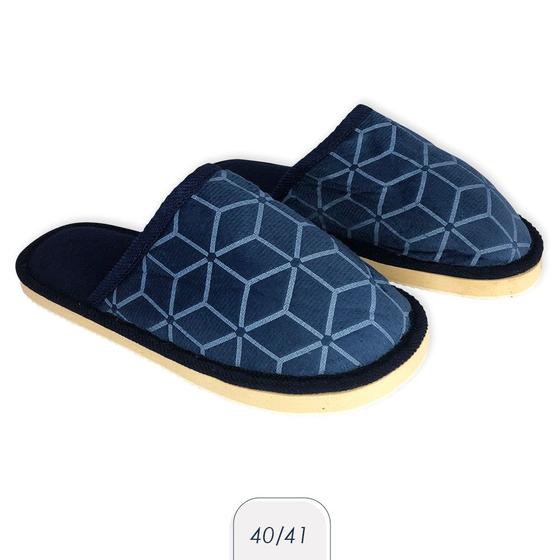 Imagem de Pantufa Masculina Feminina Fechada Adulta Estampada Solado Para o Frio Inverno Número 40 ao 45