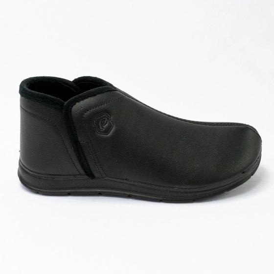 Imagem de Pantufa Masculina Pegada Microfibra Preto 166051