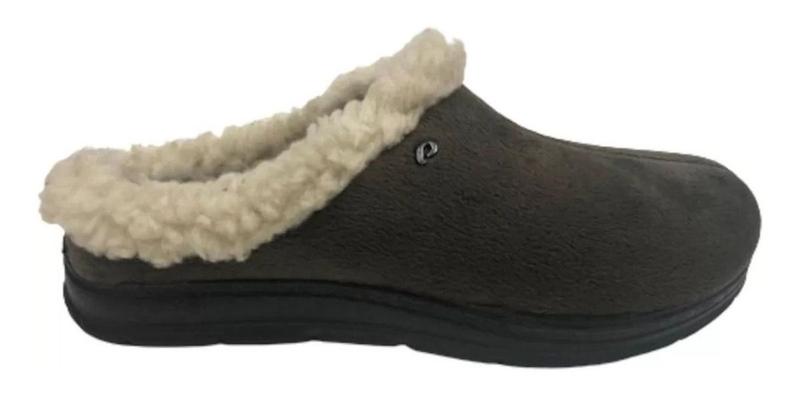 Imagem de Pantufa Masculina Pegada Tecido Musgo 166053