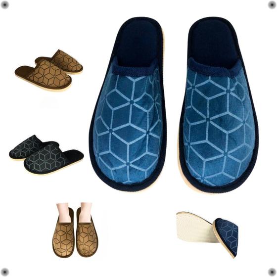 Imagem de Pantufa Masculino Chinelo Estampada Confortável Inverno