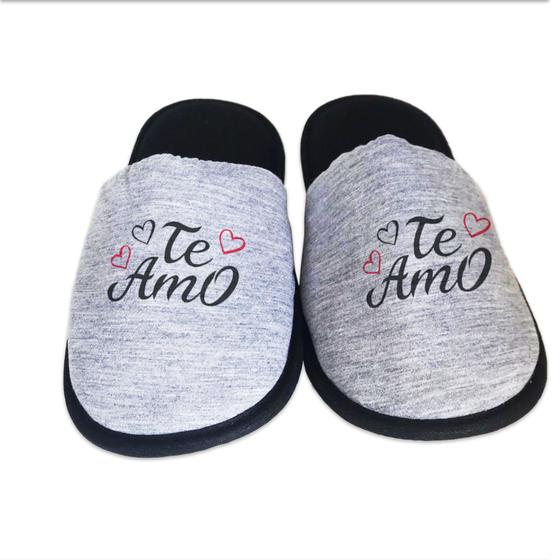 Imagem de Pantufa  Namorados - Chinelo Feminino Masculino Unissex Conforto