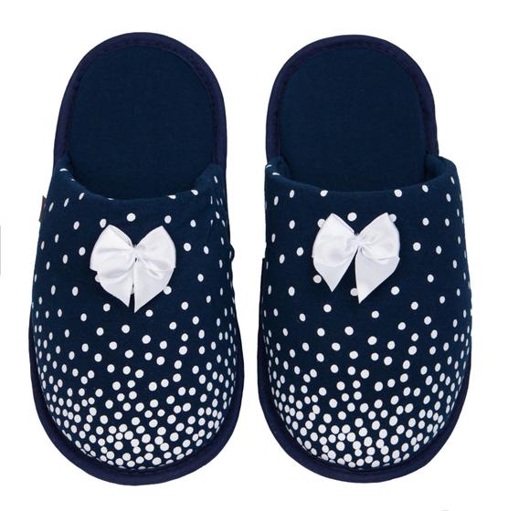 Imagem de Pantufa Poá Cotton Day - Chinelo Feminino