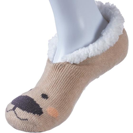Imagem de Pantufa Sapatilha com Sherpa Antiderrapante