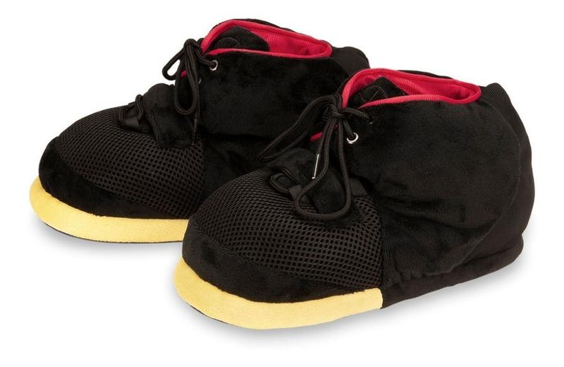 Imagem de Pantufa sneaker basquete preto 3d solado borracha iwp3dbp