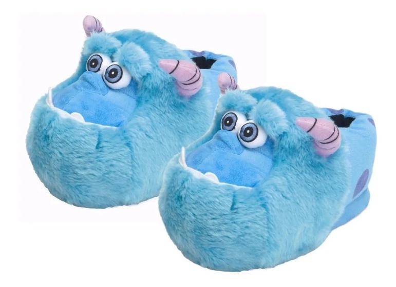 Imagem de Pantufa Sulley 3d solado de borracha pelucia oficial disney