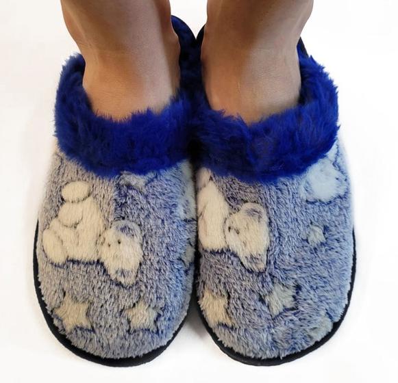 Imagem de Pantufas chinelos de pelúcia masculino feminino Confortável código 19 