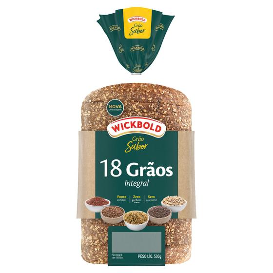 Imagem de Pão de Forma Grão Sabor 18 Grãos WICKBOLD 500g
