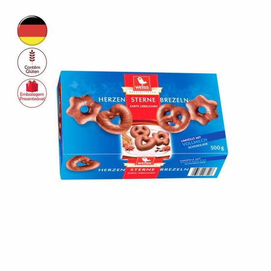 Pão de mel brezeln corações estrelas lebkuchen weiss 500g - WEISS ... Pão de mel brezeln corações estrelas lebkuchen weiss 500g - WEISS ...