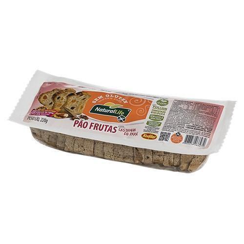 Imagem de Pão Frutas Vegano Com Psyllium Sem Gluten 220G Kodilar
