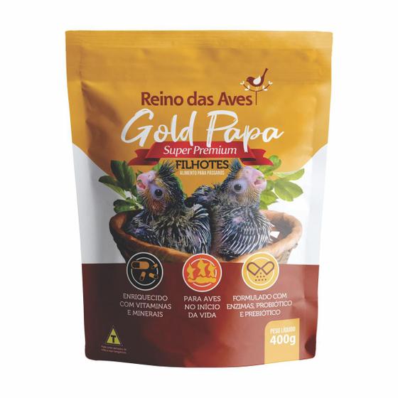 Imagem de Papa Para Filhotes Gold Papa Refil 400g Reino Das Aves