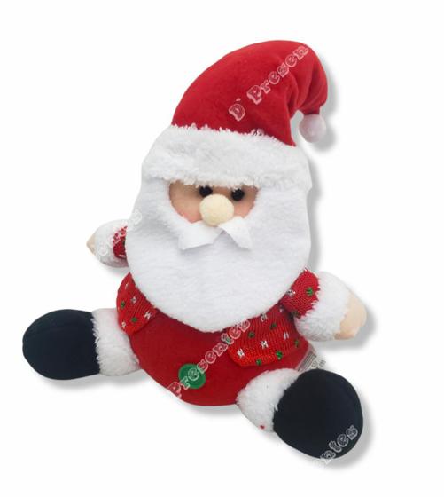 Imagem de Papai Noel 30cm Enfeite Boneco Decoração Natal Peso de Porta