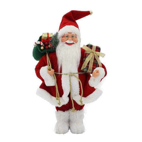 Imagem de Papai Noel Com Saco De Presentes - Vermelho 41cm - Magizi