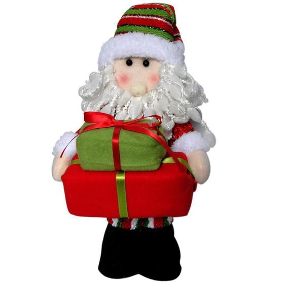 Imagem de Papai Noel de Pelúcia com Presentes com 35cm de Altura CBRN0340 CD0050