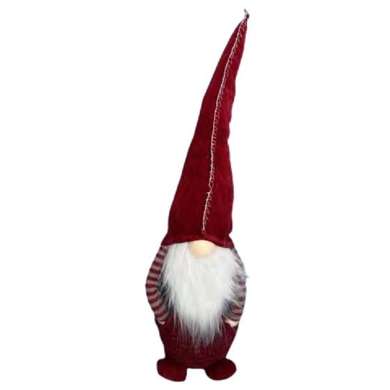 Imagem de Papai noel decorativo escandinavo com chapeu vermelho 53cm