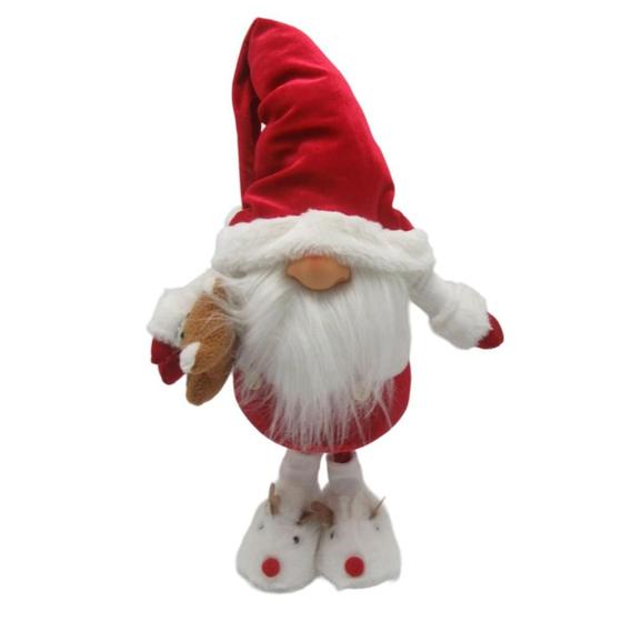 Imagem de Papai noel decorativo escandinavo vermelho de pantufa 68cm