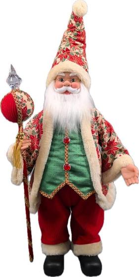 Imagem de Papai Noel Grande Vermelho E Verde Decoração Natal 70Cm