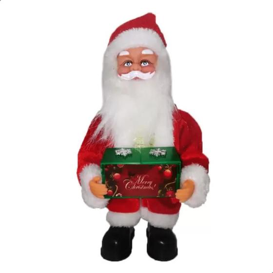 Imagem de Papai Noel Musical com Caixa de Presente com Movimento Natal