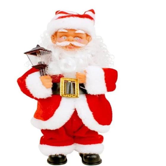 Imagem de Papai Noel Musical com Luminária 35 Cm Com a Touca - Capricho