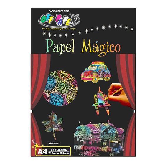 Imagem de Papel a4 color papel magico multicolor a-4 5f pacote - off paper