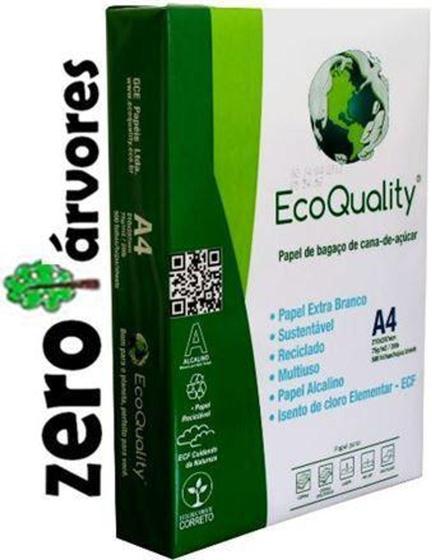Papel A4 - Extra Branco - Zero Arvores - Ecoquality é boa?