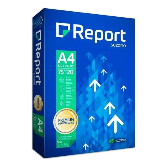 Papel A4 Sulfite 500 Folhas 75g Report Menor preço em Papel A4 Sulfite 500 Folhas 75g Report