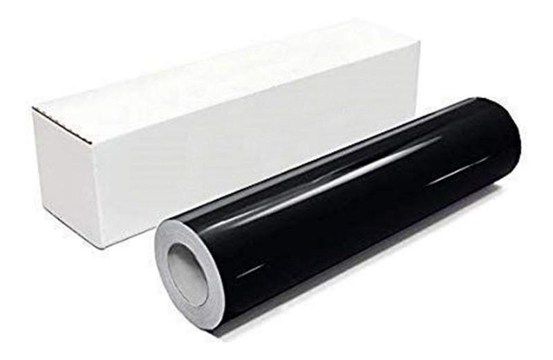 Menor preço em Papel Adesivo Contact Preto Brilho 80 Micras 45cm X 5mts
