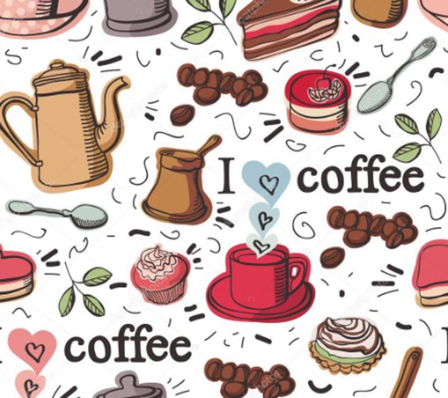Papel Adesivo Cozinha Lavável Cantinho do Café Delicado Vinil - IC ...