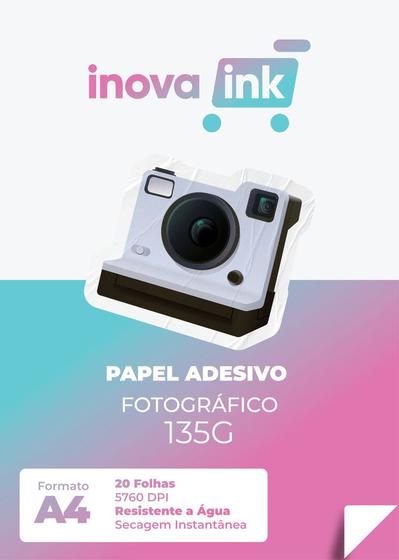 Imagem de Papel adesivo fotográfico Inova Ink 135 gramas