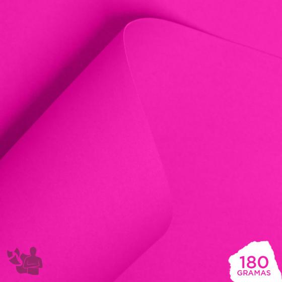 Imagem de Papel Adesivo Neon 180g A4 (pink) 10 Folhas