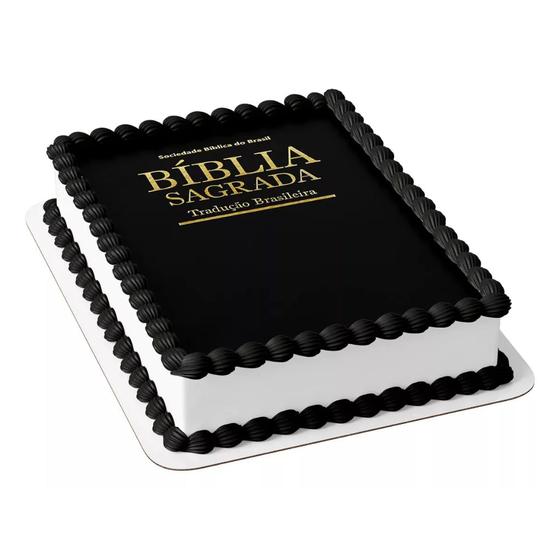 Imagem de Papel arroz para bolo aniversário festa comemoração Bíblia Sagrada Escrituras
