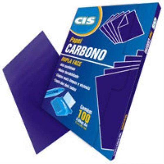 Imagem de Papel Carbono para Lápis CIS Dupla Face Violeta A4 Pape CX com 100