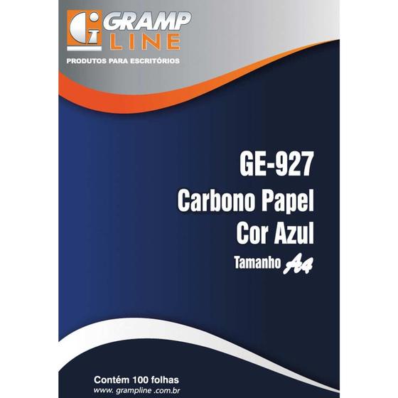 Imagem de Papel Carbono para Lapis Papel A4 AZUL GE 927 CX com 100 - GNA